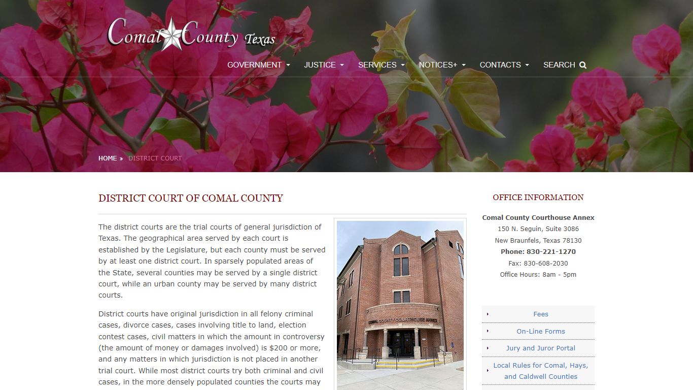 District Court-Comal County, Texas